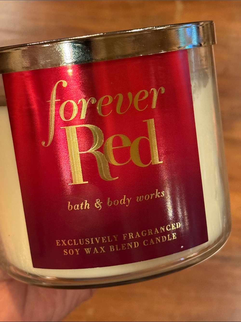 NEW Bath & Body Works FOREVER RED Lidded Candle 14.5 oz 45 Hour 3 Wick Retired - Picture 10 of 12